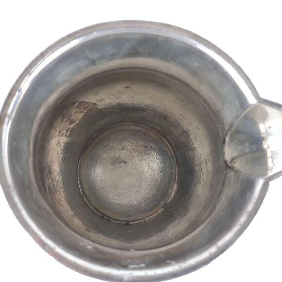 Vintage Mid-Century Silverplate Water Cocktail Pitcher, Minimalist Simple Modern - Picture 6 of 6